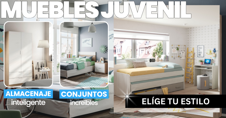 Almacenaje y estilo para tus dormitorios juveniles