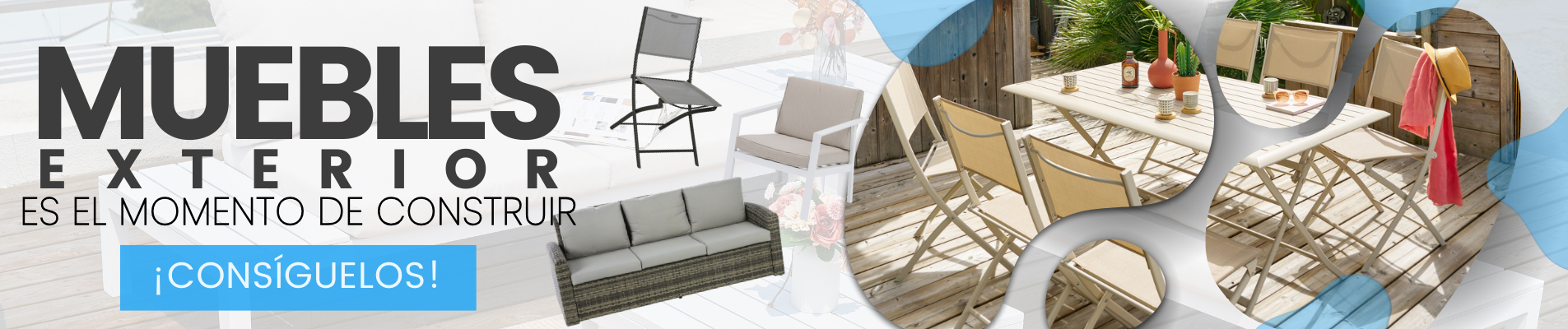 Muebles de exterior modernos para tu hogar