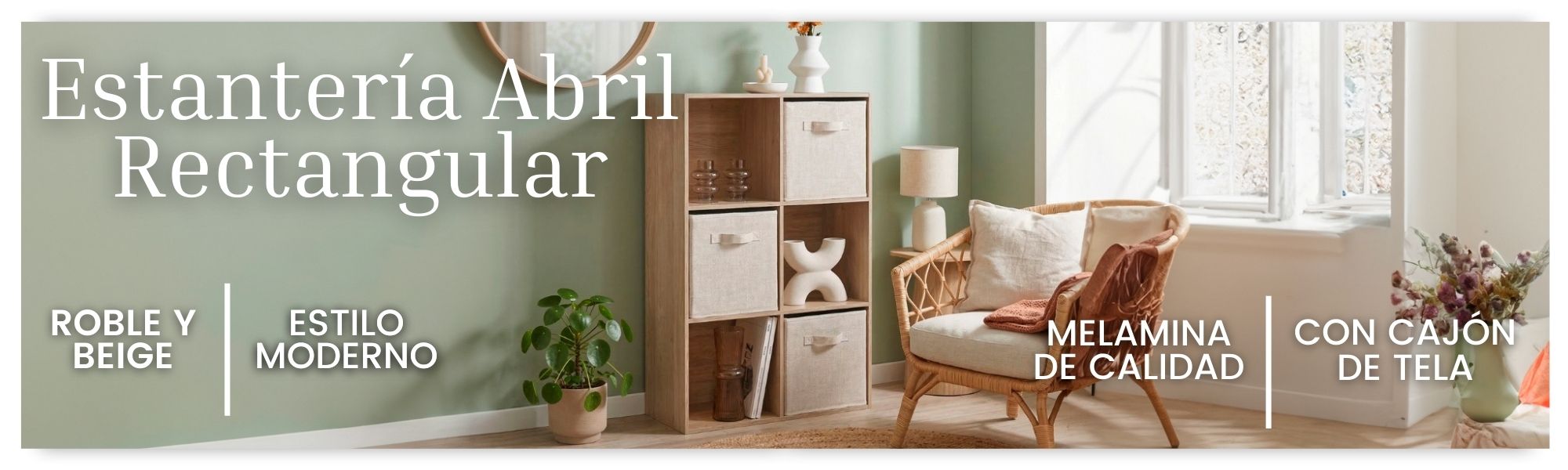 estanteria rectangular roble