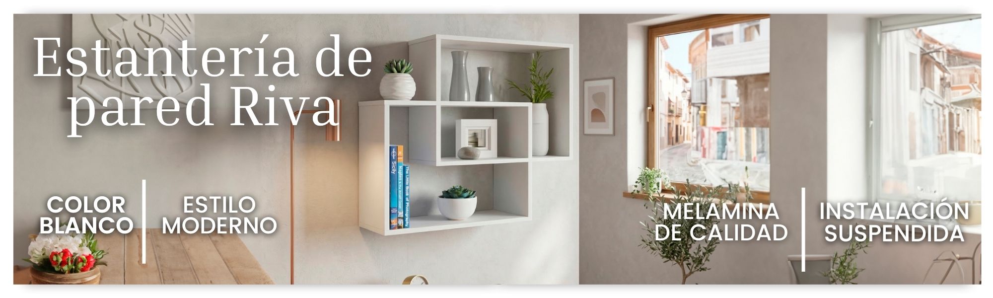 Estantería de pared Riva