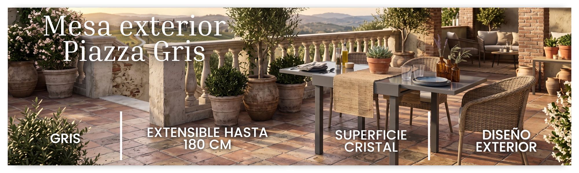 Mesa Piazza Gris