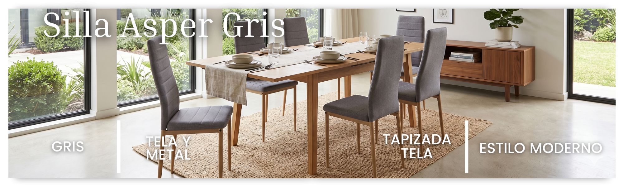 Silla Asper Gris