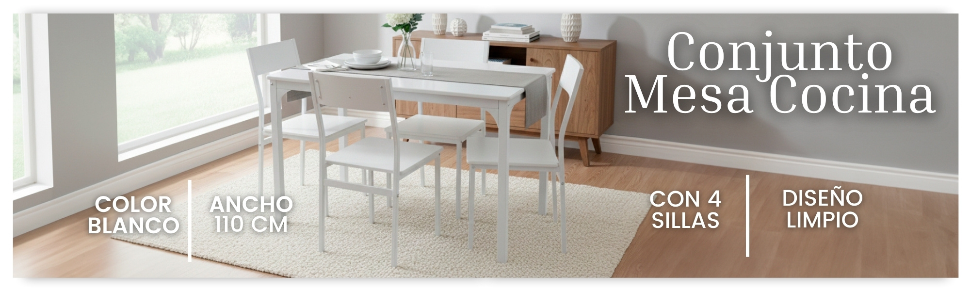 Conjunto Mesa Cocina