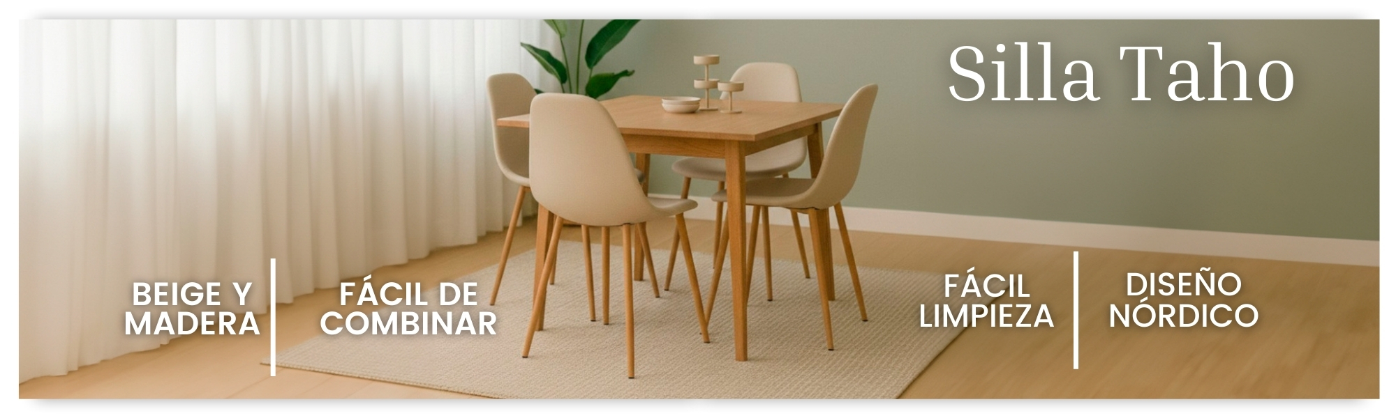 Sillas Taho estilo nórdico