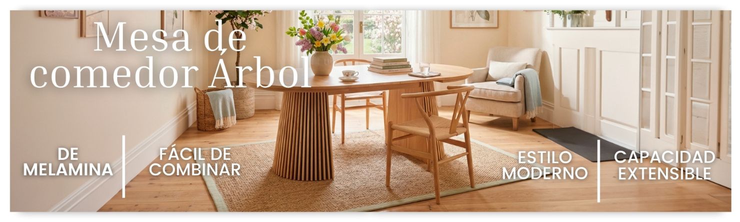 Mesa redonda de comedor extensible Árbol