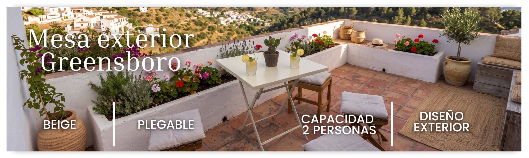Mesa Greensboro Beige 2p