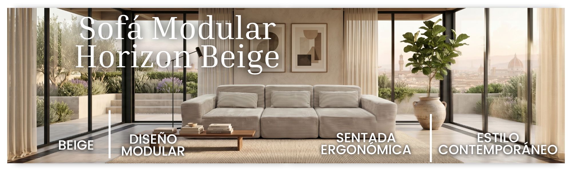 Sofá Modular Horizon Beige