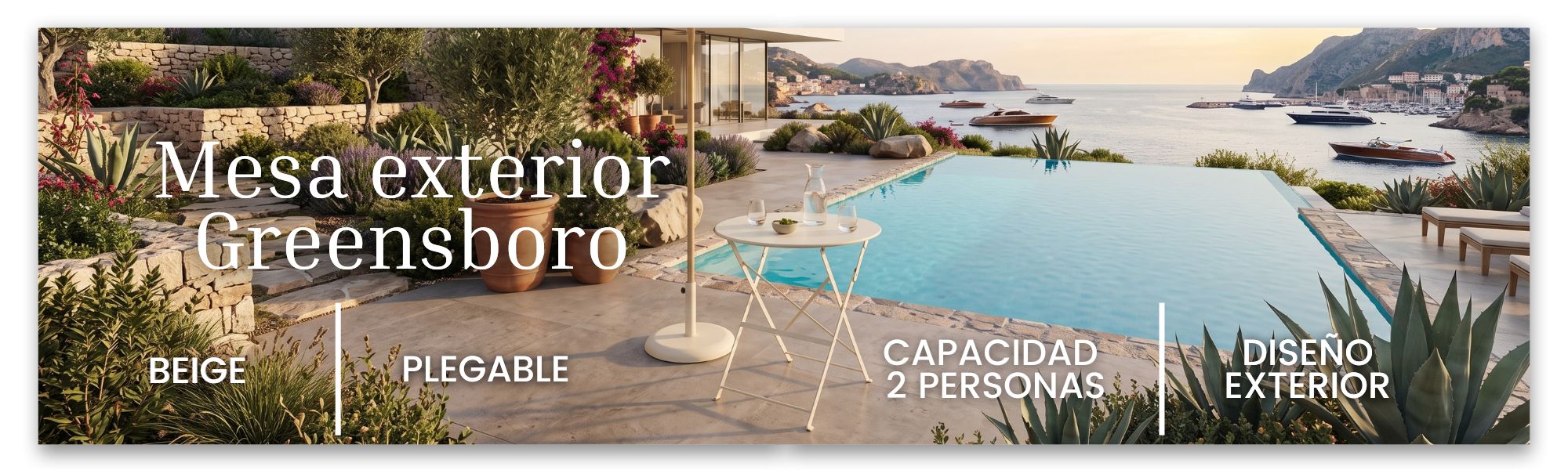 Mesa Redonda Greensboro Beige