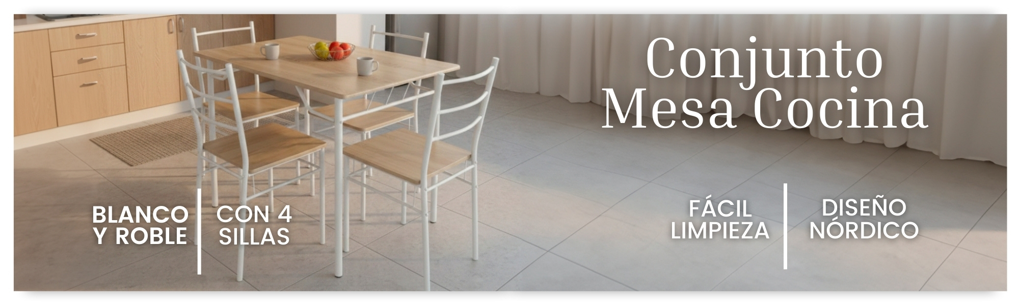 Conjunto Mesa Cocina