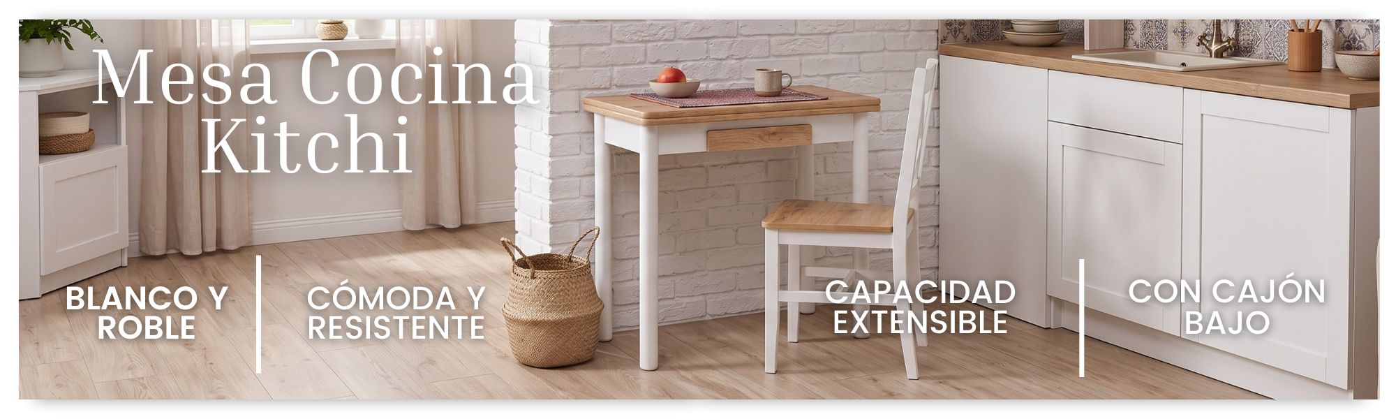 mesa cocina kitchi nordica