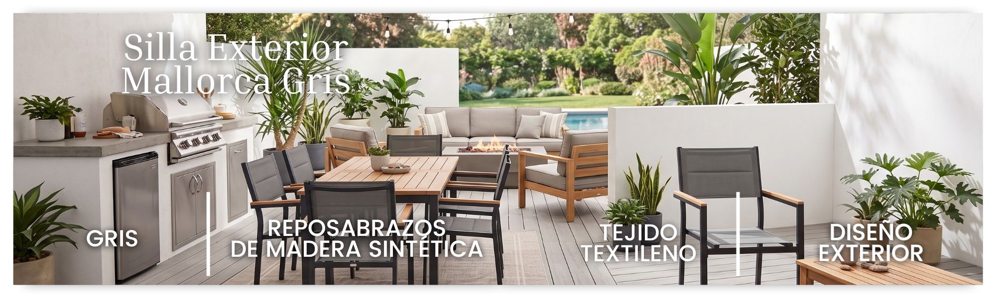 Silla Mallorca Gris