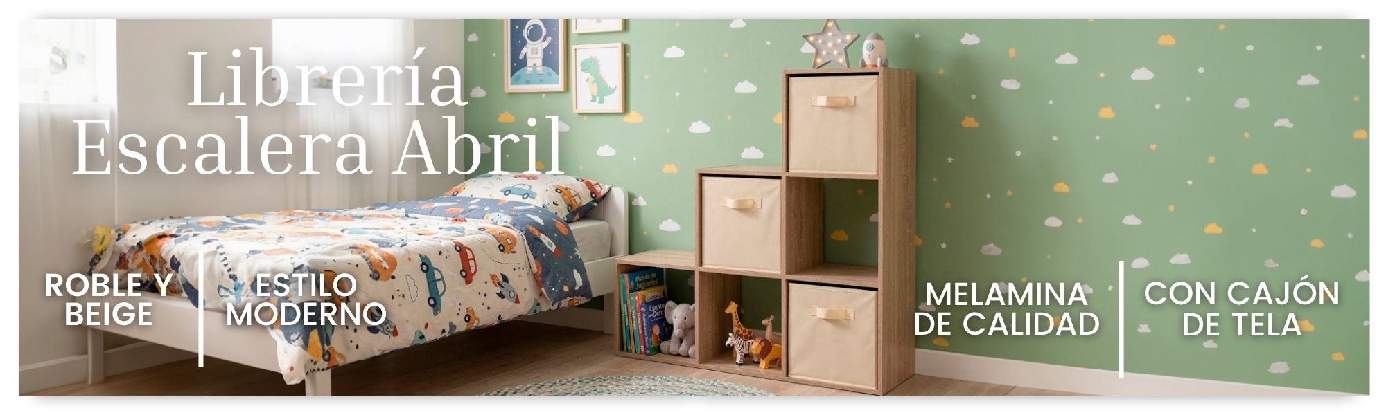 librería escalera roble